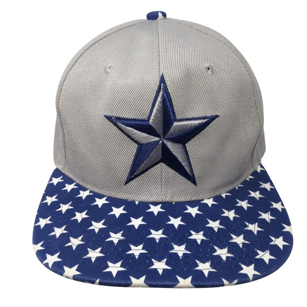 Star Snapback Hat Multicolor One Size Adjustable Embroidered Headlines